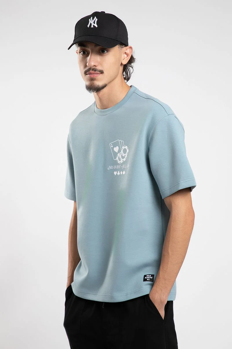 تيشيرت رجالي كاجوال بطبعات أمامية وخلفية - Image 2