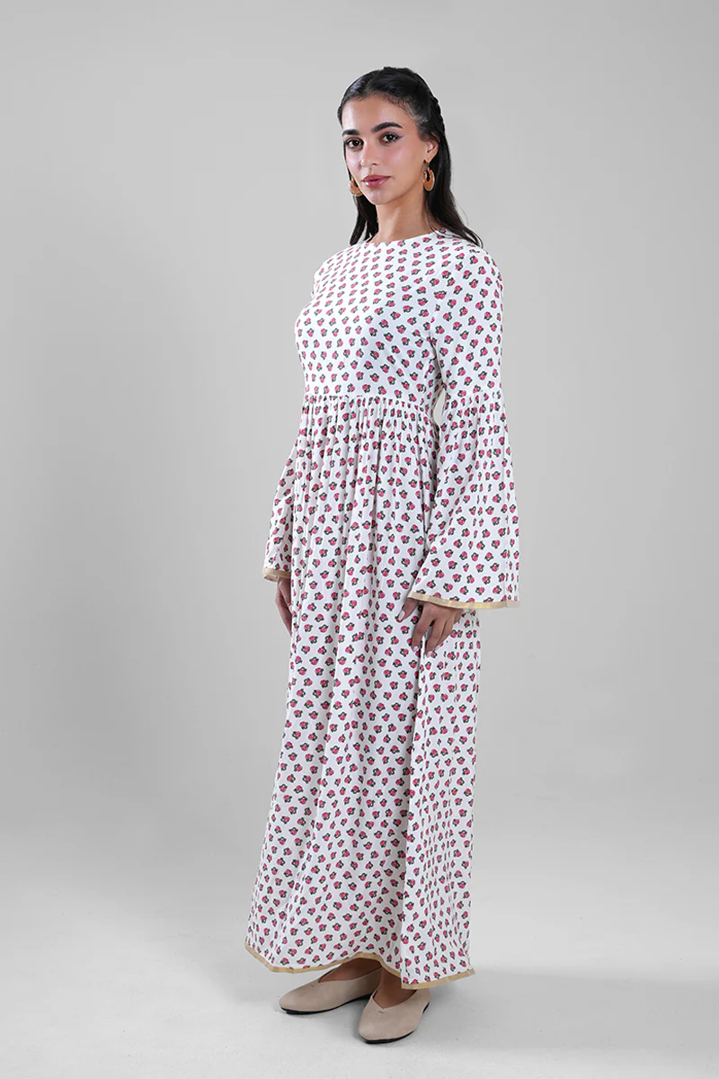 جلابية نسائية طويلة بنقشة مطبوعة - Image 6