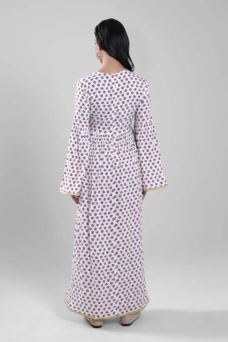 جلابية نسائية طويلة بنقشة مطبوعة - Image 7