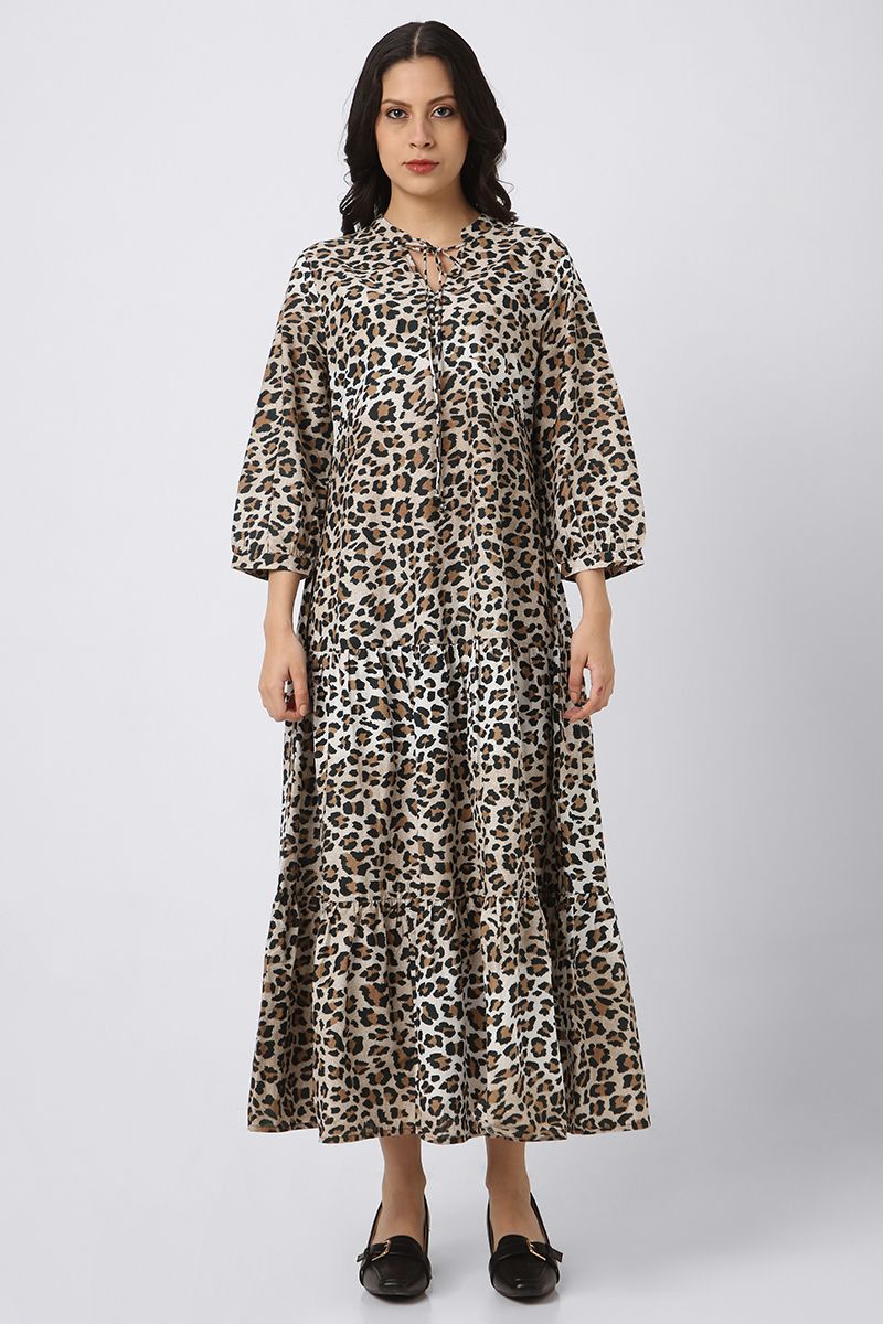 فستان نسائي ماكسي بنمط طبعات - Image 11
