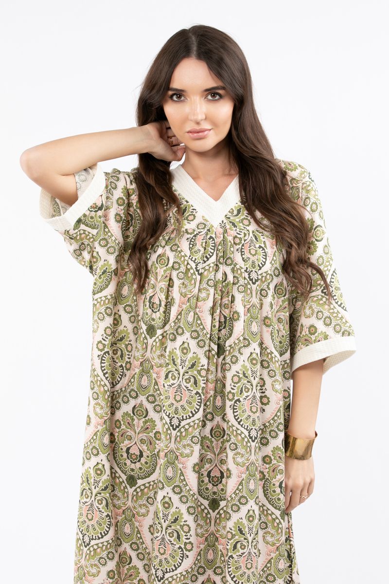 جلابية نسائية بطبعات - Image 10