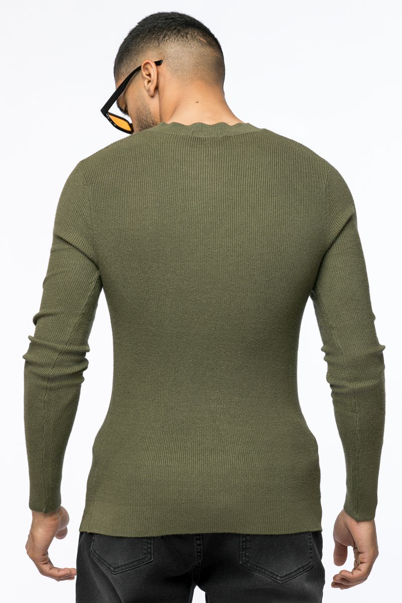 كنزة محبوكة بنقشة مضلعة - Image 17