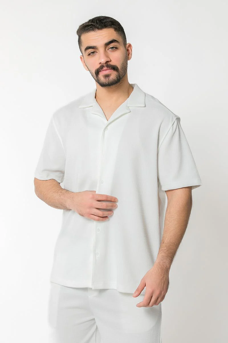 قميص رجالي بلون موحد - Image 10