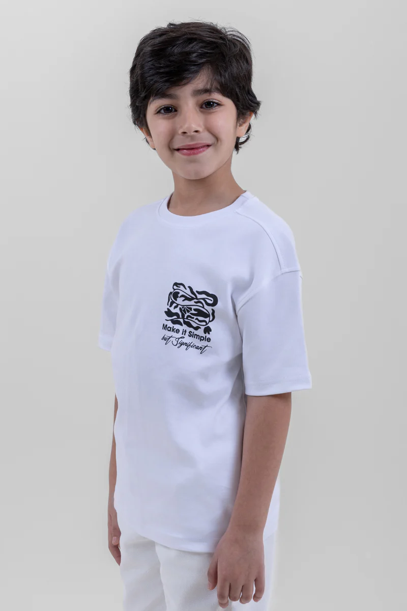 تيشيرت أطفال بطباعة أمامية وخلفية - Image 2