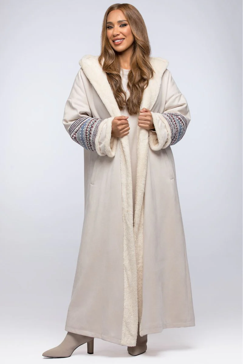 فروة شتوية ببطانة فرو - Image 11